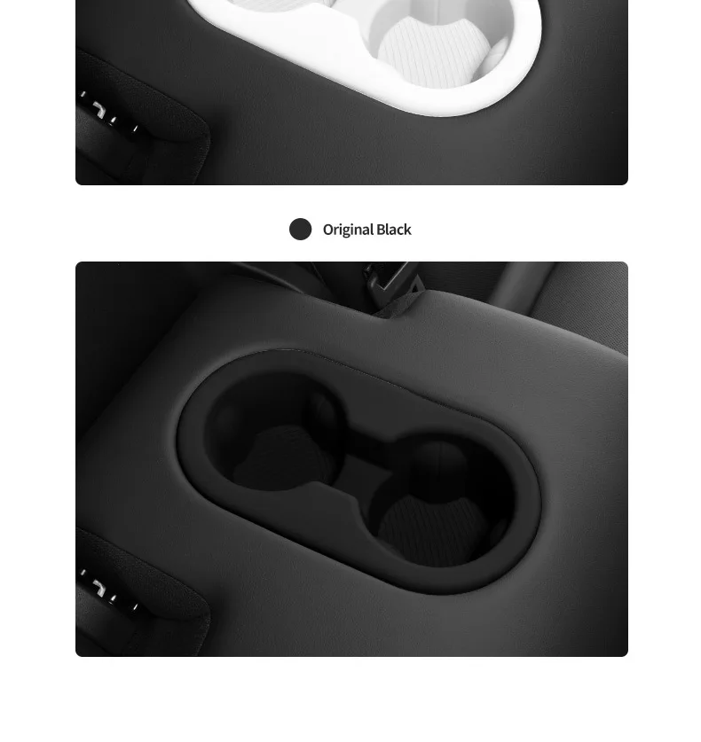 Für Tesla Model Y Juniper 2025+ Rücksitz-Getränkehalter Rutschfeste Silikon-Becherhülle Anti-Rutsch-Matte Auto-Innenausstattung Tuning-Zubehör – Detail 17