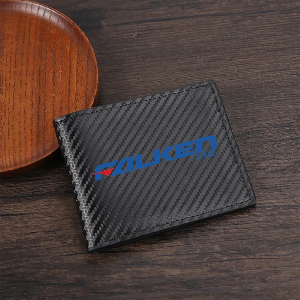 Blue Falken Logo Tire Men's Wallets Simple Business Modern Stylish Printing Design Gifts For Father Boyfriend Christmas Lover