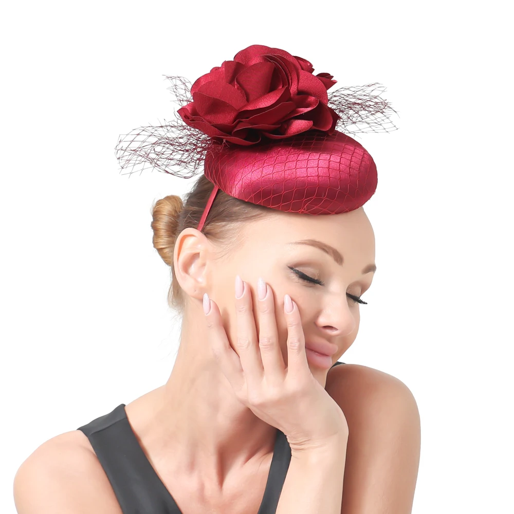 Elegant Women's Wedding Bride Nice Flowers Fascinator Headwear Fashion Headdress Ladies Party Dinner Hair Accessories