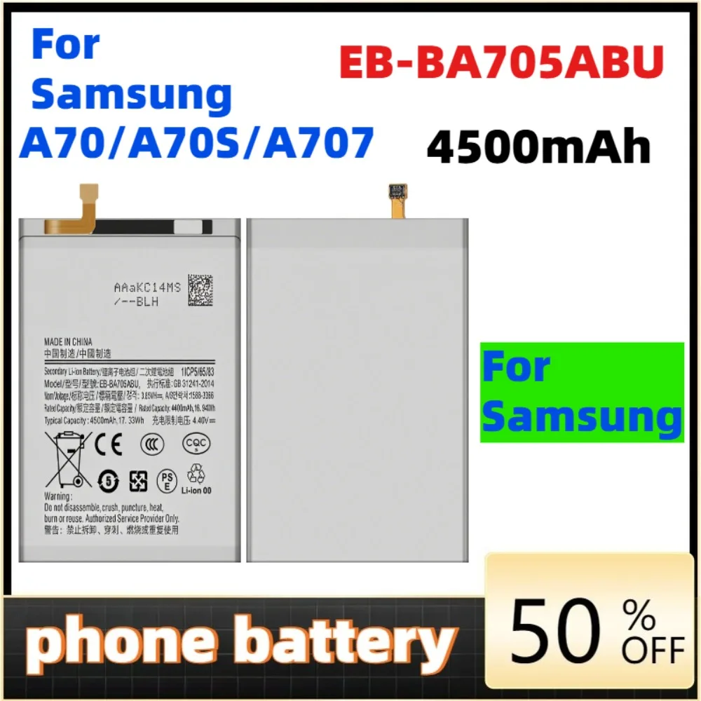 

EB-BA705ABU 4500mAh Replacement Battery For Samsung Galaxy A70 A705 SM-A705 A705FN SM-A705W Phone battery