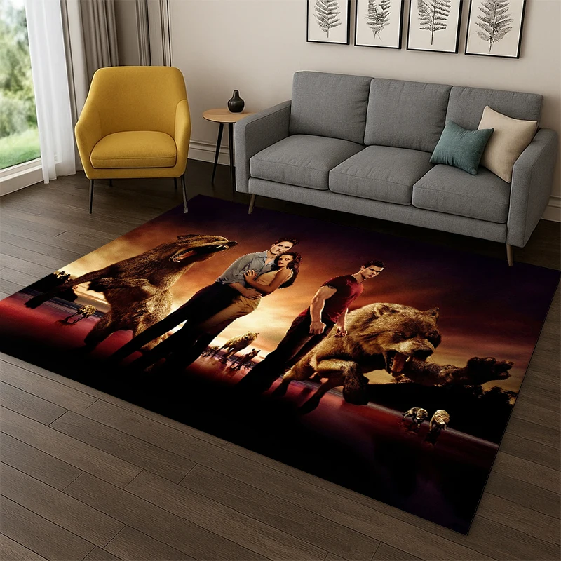 Classic Twilight Saga Edward Bella Carpet Rug for Playroom Bedroom Living Room Sofa Home Decor,kid Area Rug Non-slip Floor Mat