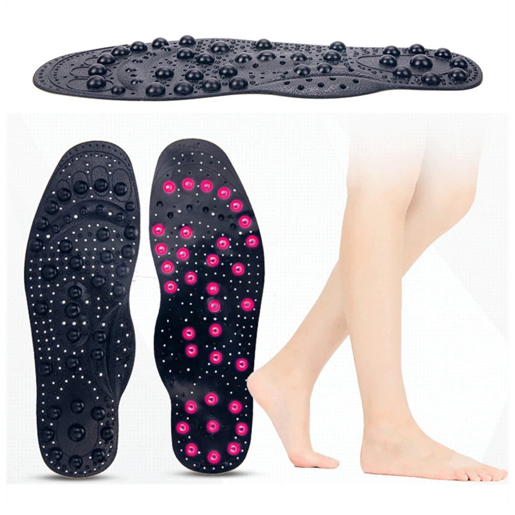 Magnetic Insoles For Acupuncture Massage 68 Magnets For Maximum Effectiveness Comfortable blue L