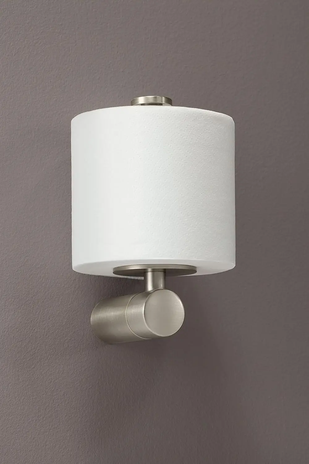 YB0409BN シングルポストモダントイレットペーパーホルダー、ブラッシュドニッケル