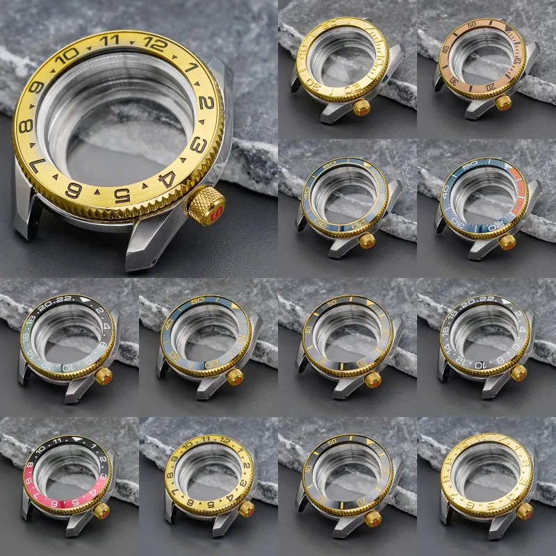 

Серебряный корпус 42 мм SPB185 SPB187 Корпус для часов Мод для NH34 NH35 NH36 4R 7S Механизм Мужские часы Стальной безель Вставка Сапфировое стекло