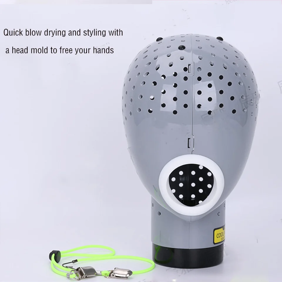 Easy To Use Wig Head Drying Device For Lace Wig Scalp Cap Net Hair Dryer Material Wig Display Head Mannequin Head Wig