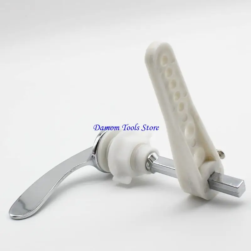 57BE Metal Handle Toilet Zinc-Alloy Toilet Handle Replacement Parts Universal Fit Toilet Cistern Handle Rod for Bathroom-WC