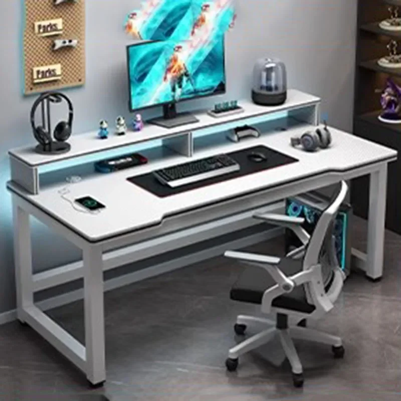 

Standing Floor Shelf Living Room Office Desk Storage Metal Arbenic Computer Desks European Black Mesa De Escritorio Furniture