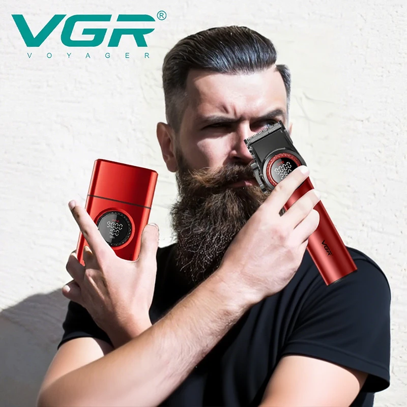 

VGR Barber Kit Professional Vgr 001 377 Hair Clipper Machine Type C 9000 Rpm Hair Clippers Set 2Pc 41