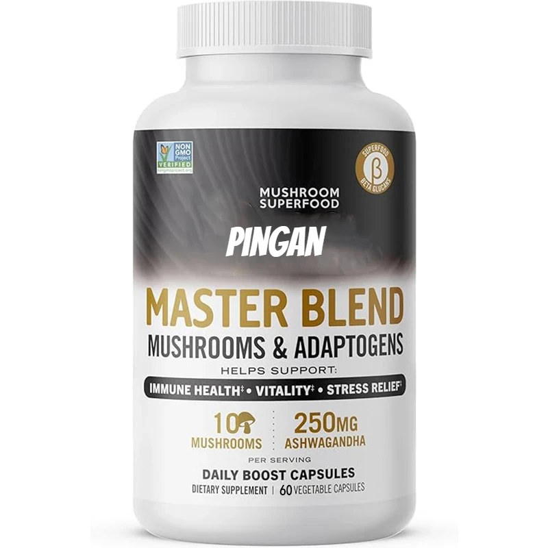 

Master Mixed Mushroom Capsule Supplement, 10 Mushroom Complexes, Promote Immune Health, Vitality, and Relieve Stress