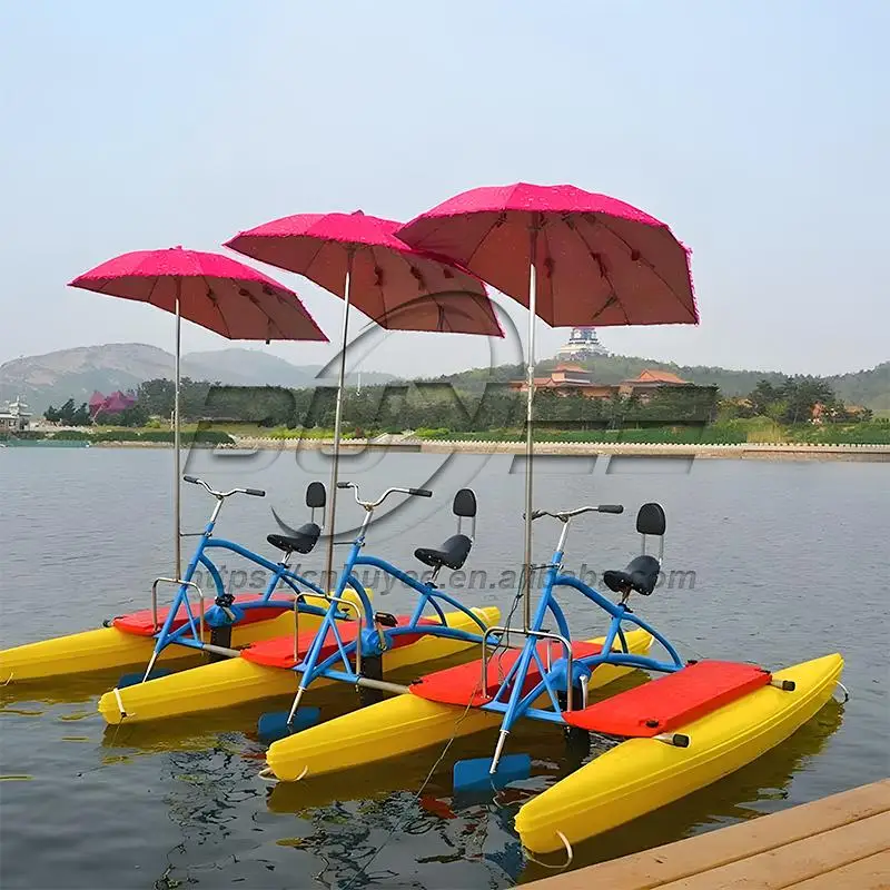 Attractive Appearance Water Sport Equipment Aquatic Pedal Powered Bicycle Water Bike For Sale