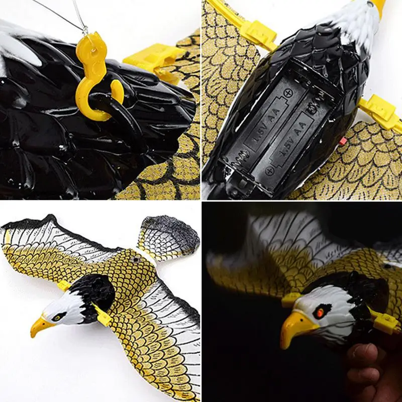 Simulation Bird Interactive Cat Toy for Indoor Cats,Automatic Hanging Eagle Flying Bird Funny Cat Interactive Toy Cat Supplies