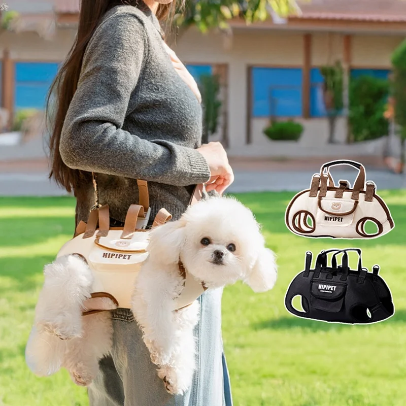 Dog Bag Out Portable Breathable Multi-Functional Traction Backpack Easy to Clean Backpack Breathable Adjustable Cat Bag Petstrap