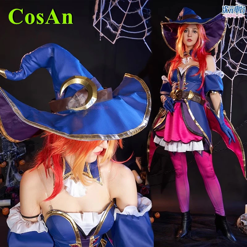 CosAn Game LOL Miss Fortune/The Bounty Hunter Cosplay Costume Huntsman Witch Combat Uniform Activity Party Role Play Clothing