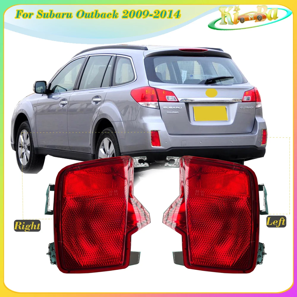 KIMBA For Subaru Outback 2009-2014 Rear Bumper Brake Light Reflector Taillight Fog Light Parking Stop Warning Lamp Tail Lamp