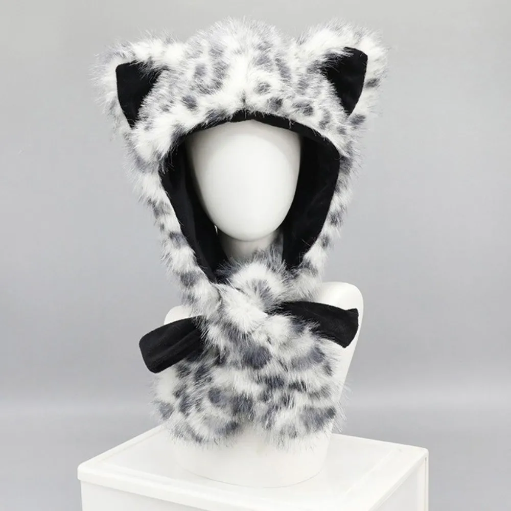 Lovely Warm Reindeer Antler Hat Adjustable Straps Christmas Elk Hat Lightweight Fluffy Texture Ear Protection Cap Unisex