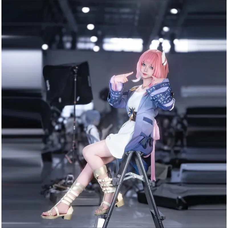 

Honkai Star Rail Cyrene Косплей Костюм Парик Женское Фиолетовое Платье Хэллоуин Карнавал Вечеринка Comic-con Ролевая Игра Наряд; 2'a, 6.h;8