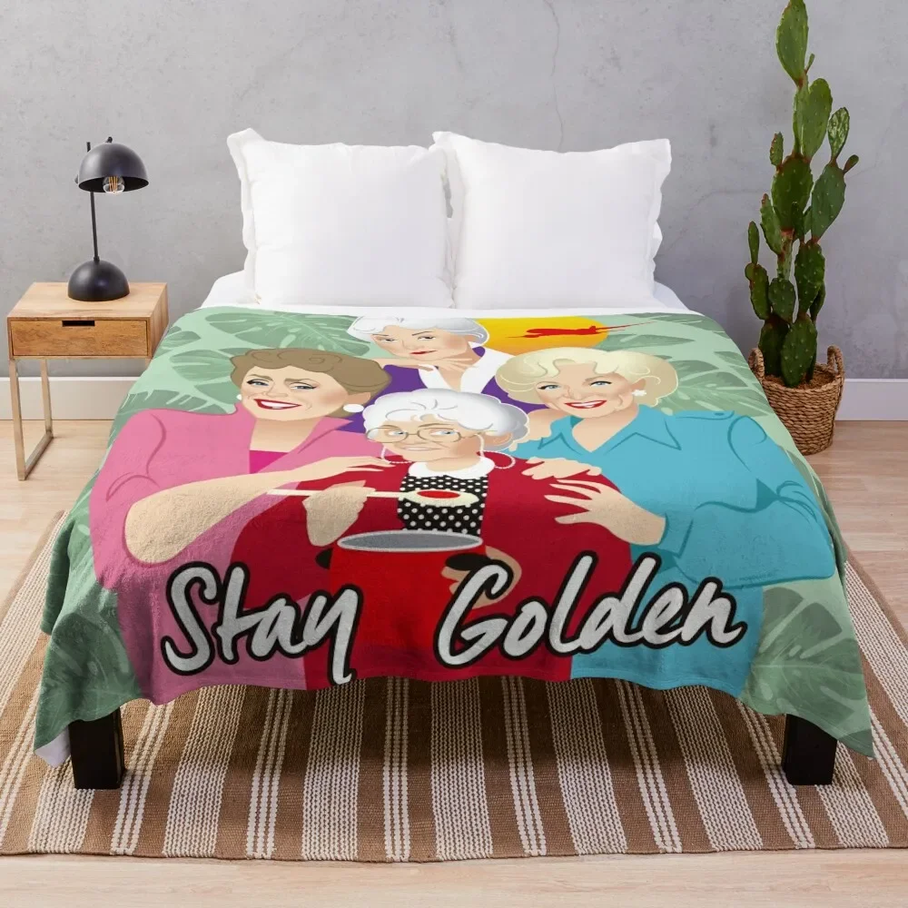 

Stay Golden Throw Blanket Luxury Throw Stuffeds Blankets