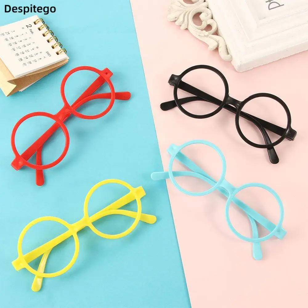 

Cute Fashion Without Glasses Lens Candy Color Girls Eyewear Kid Glasses Frame Round Glasses Frame PP Light Spectacle Frames