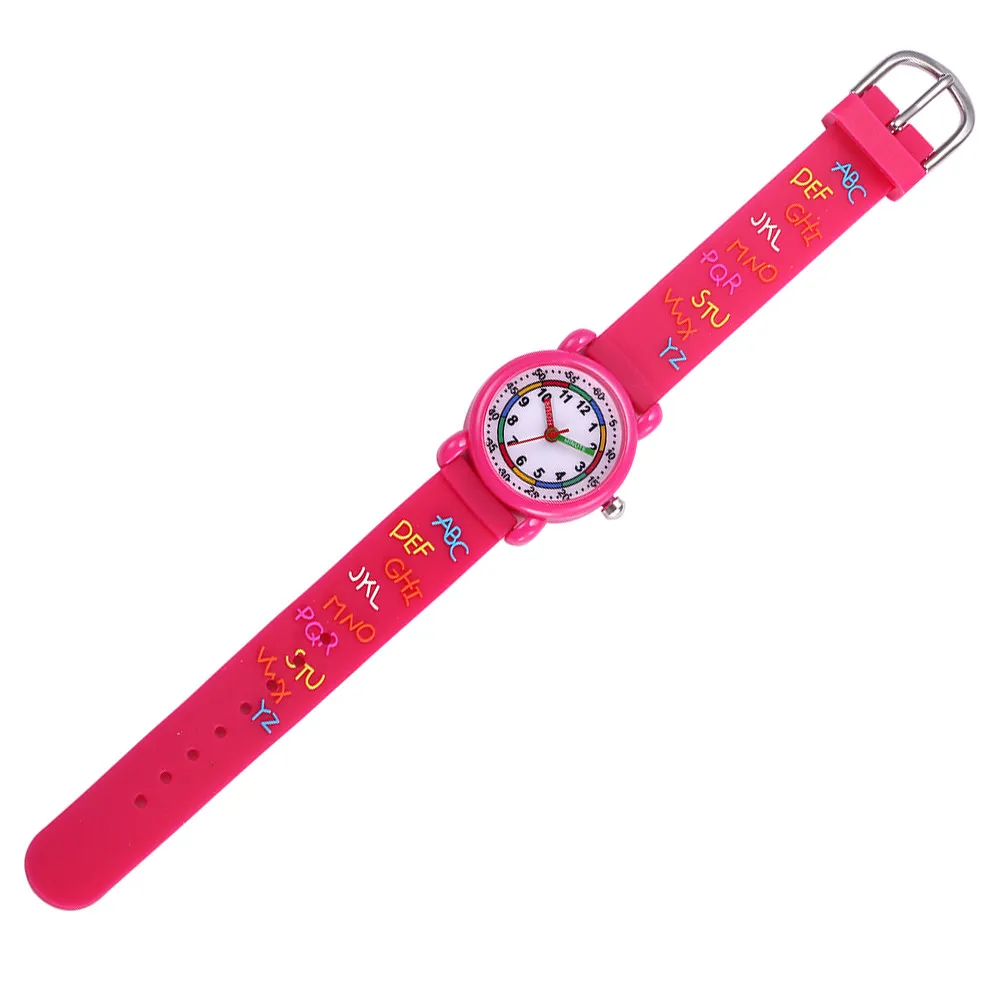 1Pcs Cartoon Watch 3D Cute Animal Design Soft Waterproof Quartz Movement Birthday Gift for