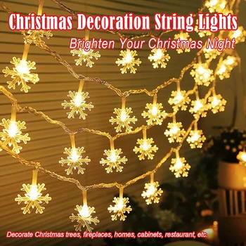 10/20Leds Noel Dize Işıklar Festivali Flaş Kumandalı Açık Kamp Starburst 20 Beyaz Powered Sıcak Renkli Halat Modülü