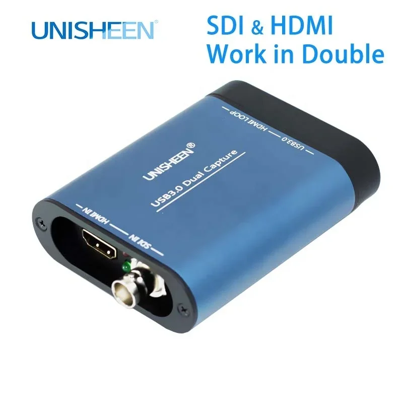 

Hot Sale Unisheen UC3300H Game Streaming Live Broadcast 1080P OBS VMix Wirecast USB3.0 60FPS Dual SDI HDMI VIDEO CAPTURE Box Car