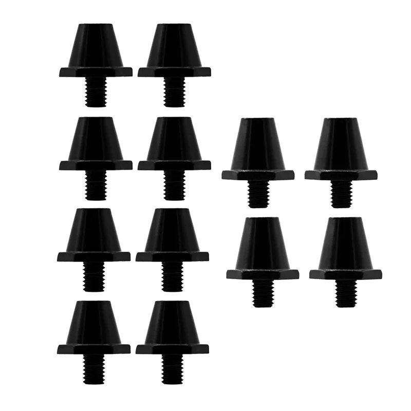 【RECOMENDAR】12PCS Boot Spikes Football Spikes Metal Stable Support Untuk Sepatu Atletik Luar Ruangan Olahraga Hitam