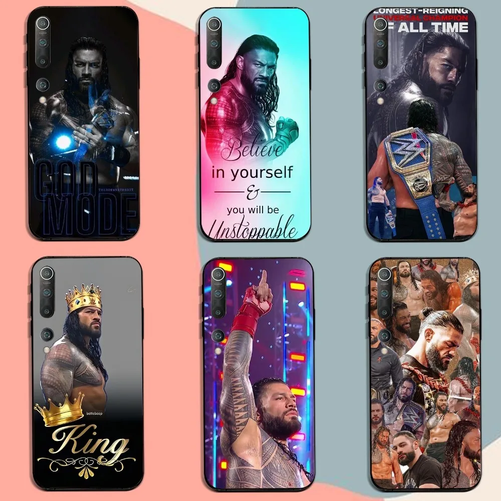 WWE S-Shield Phone Case For Xiaomi 11 Redmi Note 11 5G 8T 9A 9 10T Note8Pro Note9 12SUltra Black Case