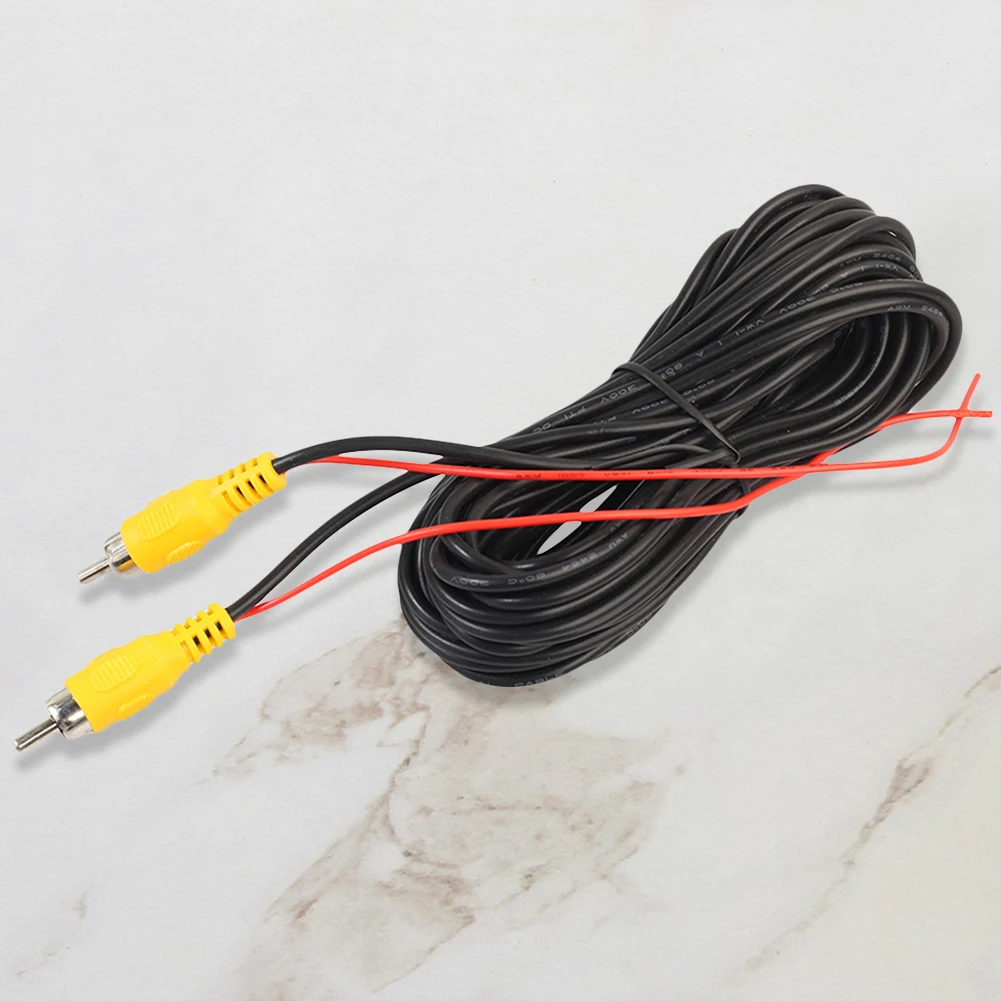 Rear View Parking Camera Video Cable 6m/19.69ft Reverse Camera Video Cable with Trigger Wire for Car Truck