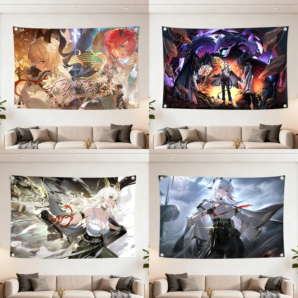 Game Wuthering Waves ZANI q flag Decoration Outdoor Picnic Party Art Hanging Home Camping Party Banner Best sellers