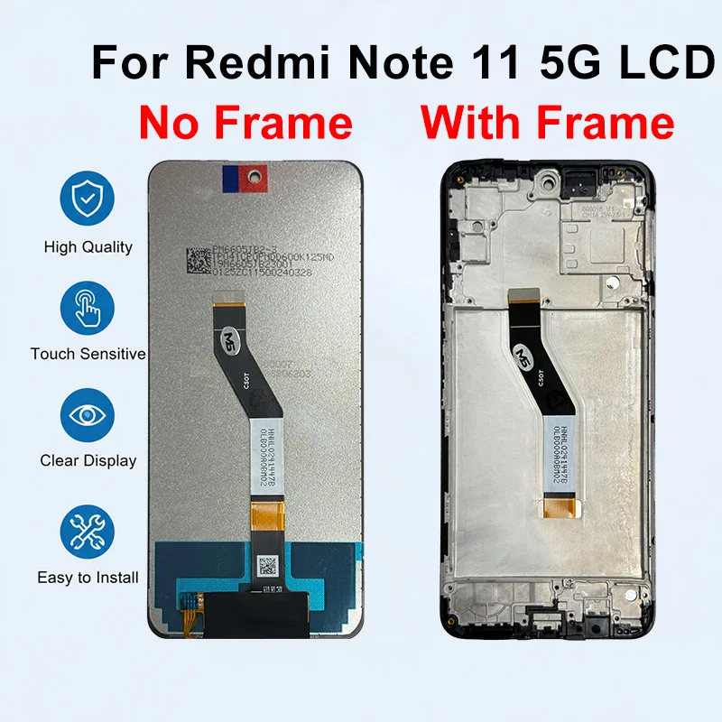 Pantalla OLED para Xiaomi Redmi Note 11 Global, Note 11 5G, ensamble con táctil y digitalizador, repuesto para Redmi Note 11 Pro 5