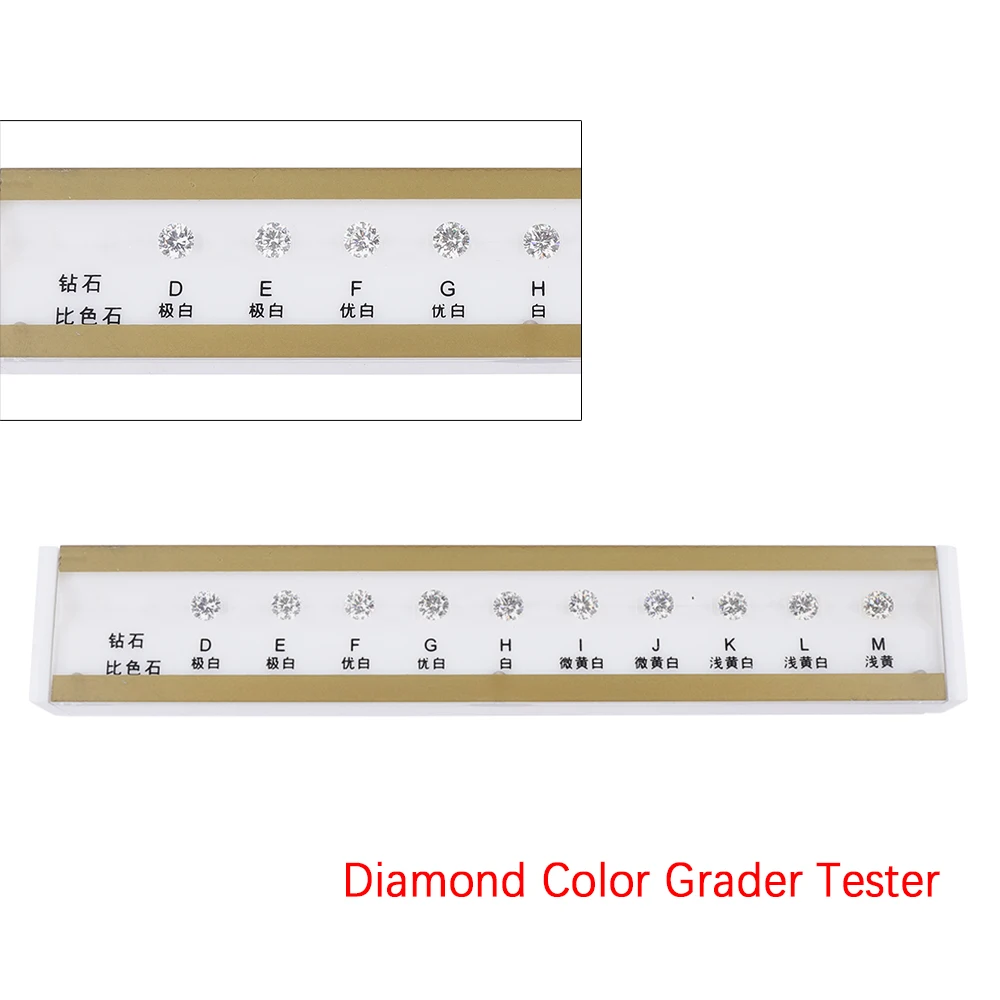 

10 Colors Gia Master Set 10Ct Diamond Grading Grader Tester Tool D-M