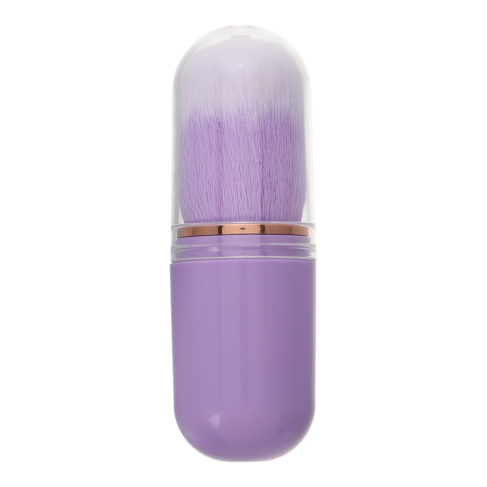 Mini pennello per fard portatile retrattile Pennello per trucco per guance Evidenziatore per fondotinta in polvere da viaggio Confortevole