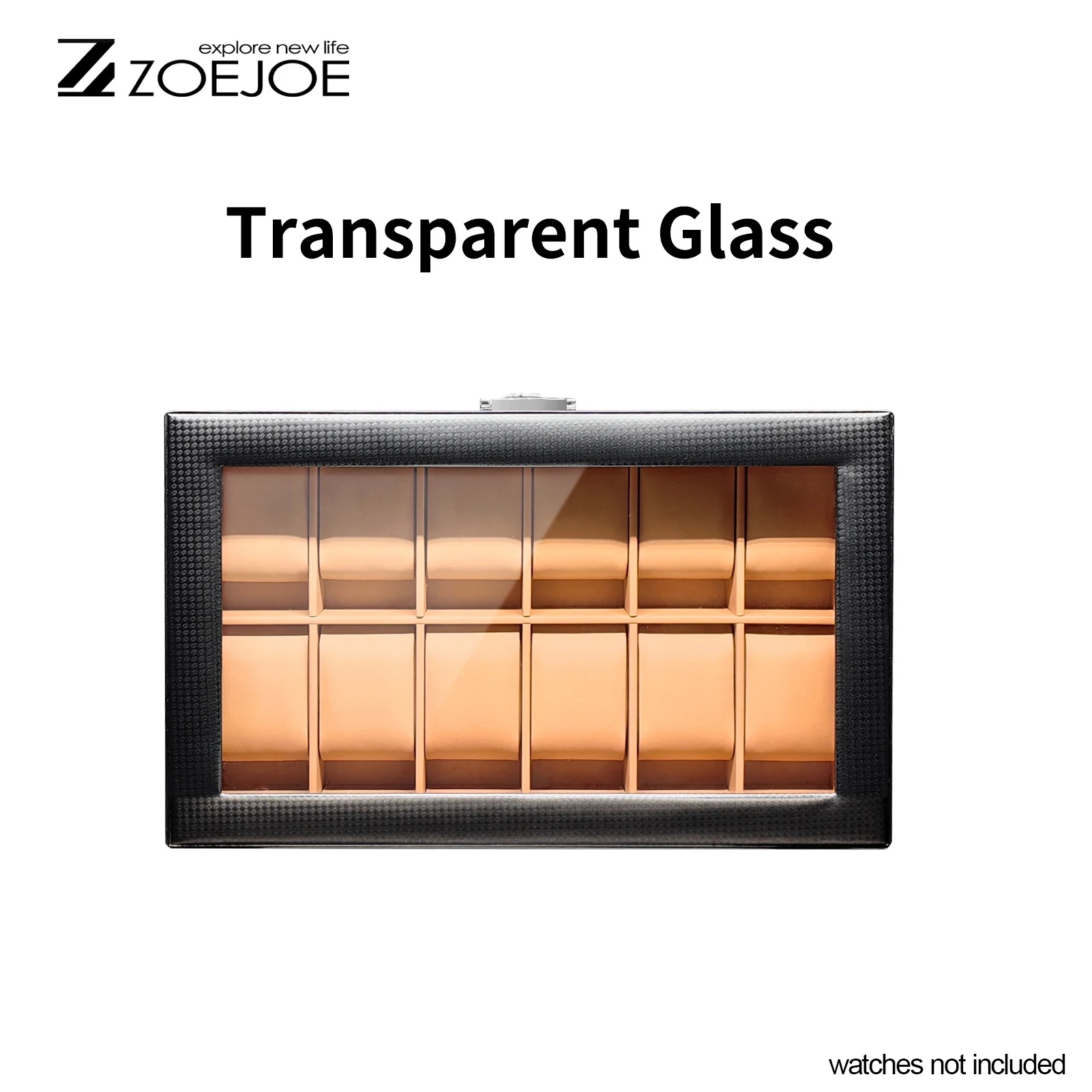 กล่องเก็บนาฬิกา 24 ช่อง แบบสองชั้น ความจุขนาดใหญ่ 3 สี กล่องใส่สร้อยคอ กล่องใส่นาฬิกา อุปกรณ์เสริมนาฬิกา กล่องใส่เครื่องประดับ หนัง PU