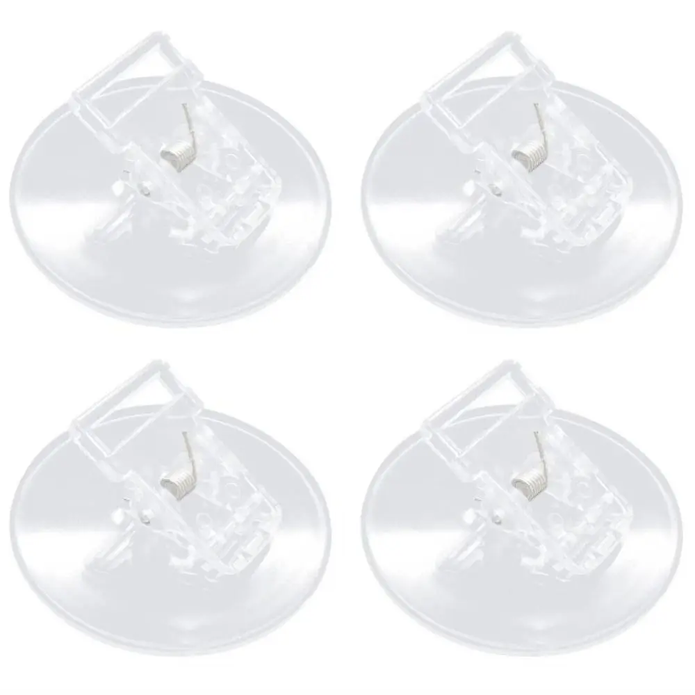 Anti-sway Self Adhesive Shower Curtain Clips ABS Waterproof Curtain Fasteners Clear Shower Curtain Weights Bathroom Shower