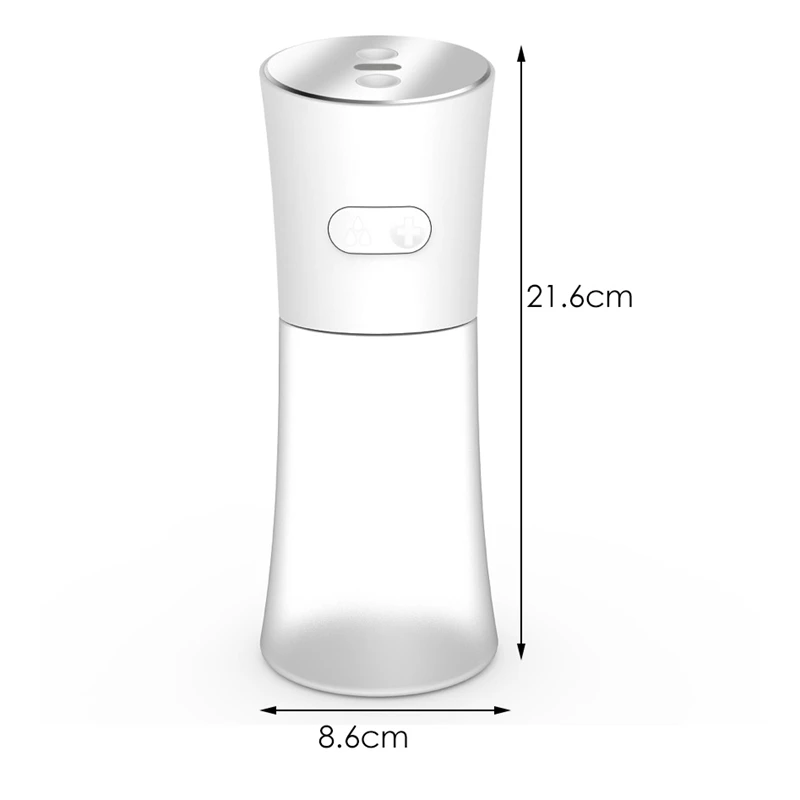초음파 데스크탑 쿨 미스트 가습기 알코올 디스펜서, USB 저소음 자동 차단 야간 조명 디퓨저, 500ml