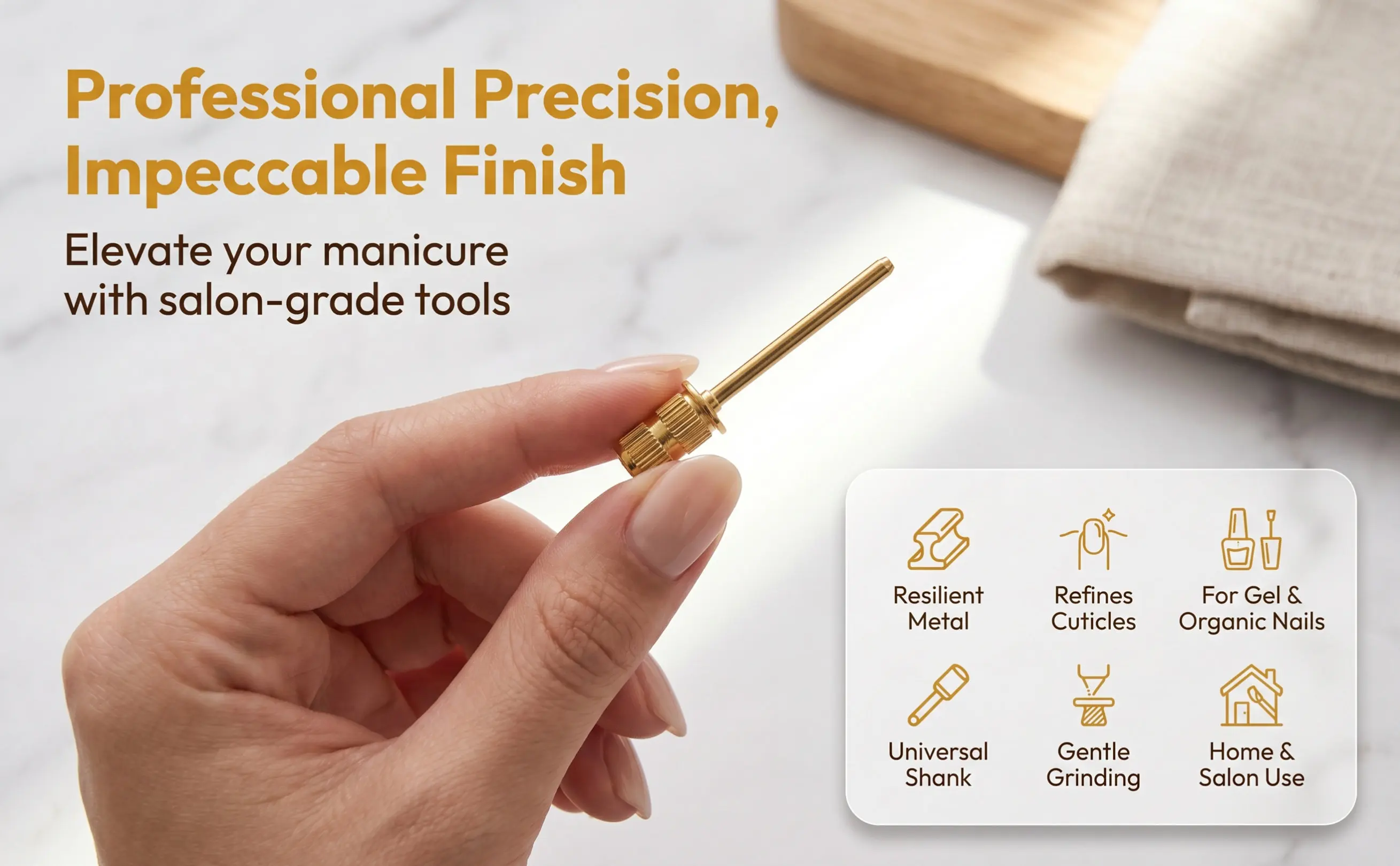 20pcs Nail Drill Bits Set – Sanding Bands for Natural & Artificial Nails, Manicure & Pedicure Tools, Corrosion-Resistant