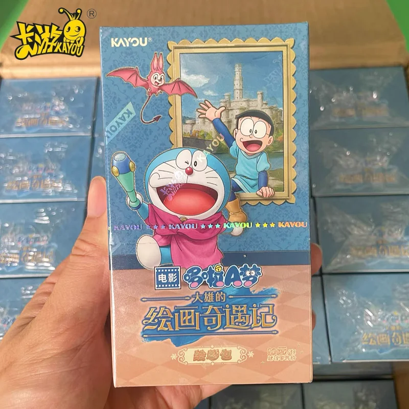 

Подлинные карты KAYOU Doraemon, картина Nobita, набор для рисования приключений, редкие карты BP, аниме, открытки, коллекционные карты, игрушки, подарки