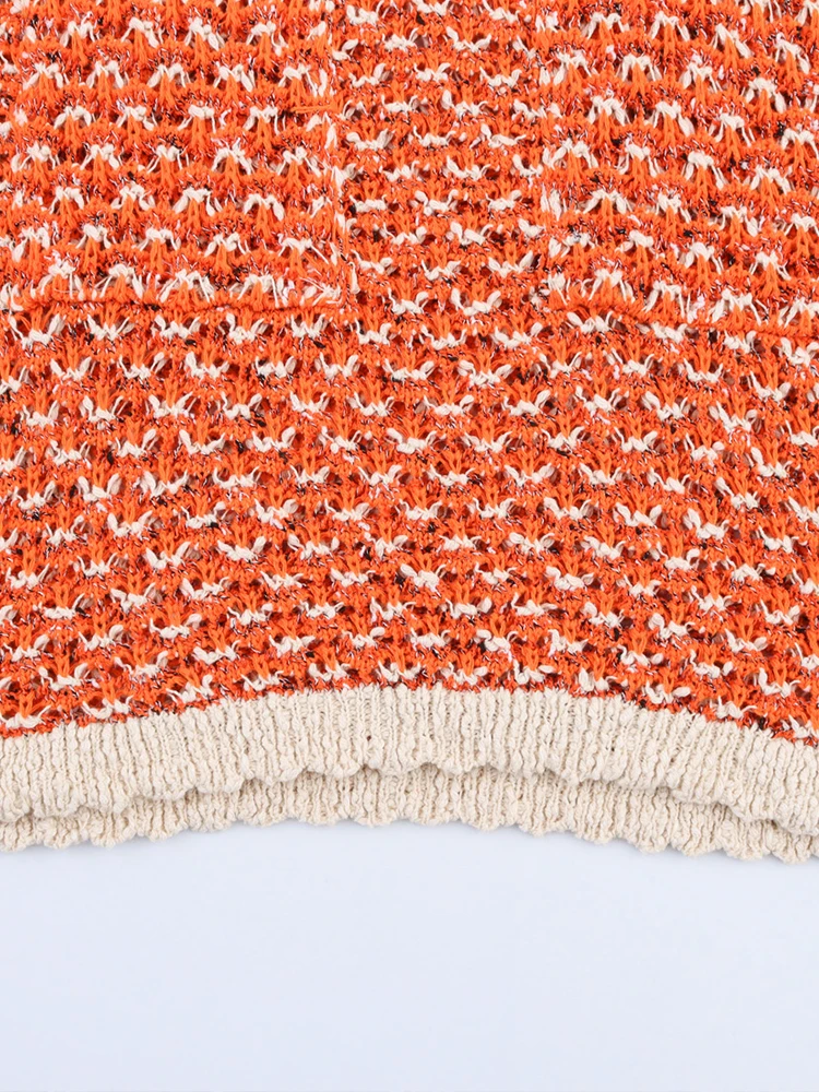 ヨーロッパとアメリカンスタイルの夏の新製品婦人服テクスチャードニットノースリーブラウンドネックミニドレス