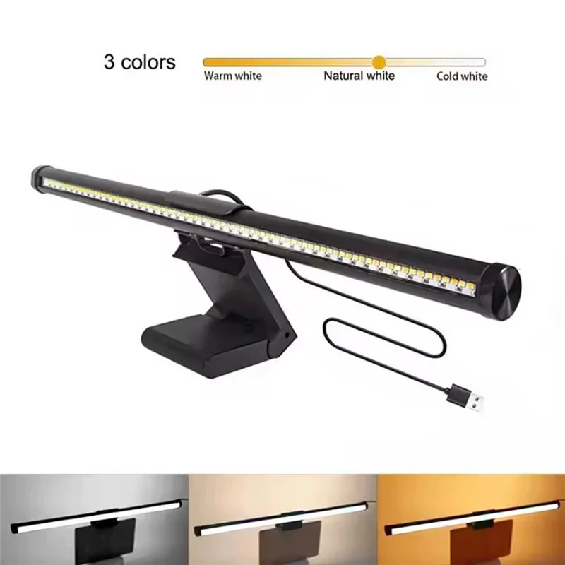 

A34R Monitor Light Bar-Flat/Curved Screen LED Light-Eye Caring Desk Lamp With Dimming For Home/Office Study/Gaming