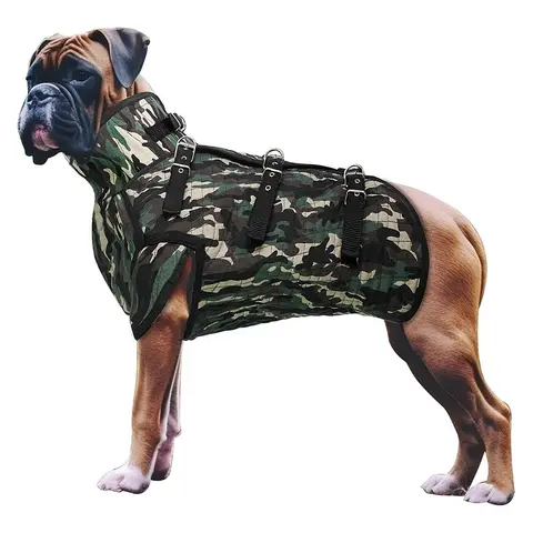 Armadura para perros de caza, chaleco de seguridad para perros de caza, chaleco con arnés para perros - Chaqueta protectora para perros