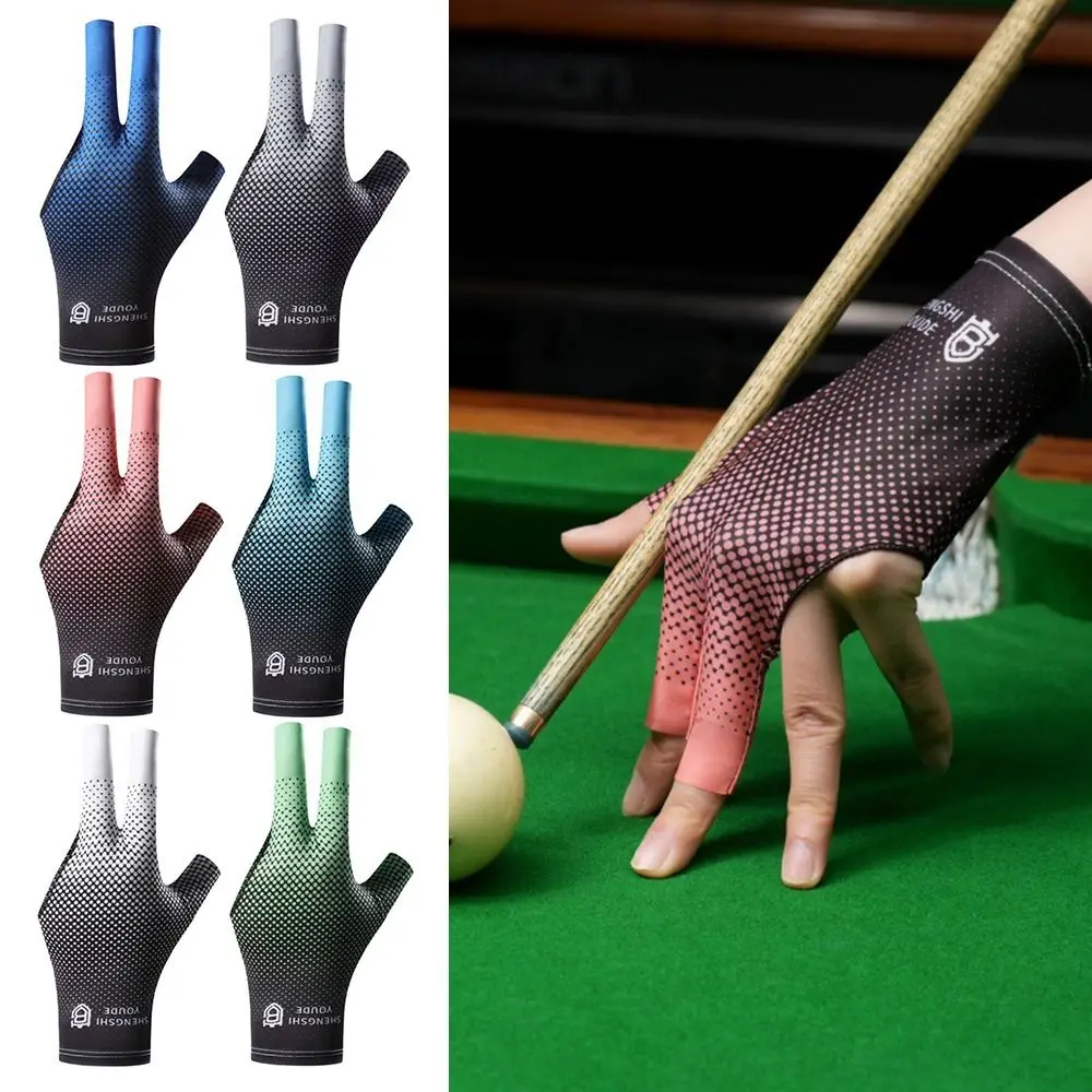 

1Pc Elastic Billiards Glove Breathable Wear-resistant Three-Finger Glove Non Slip Snooker Billiard Glove Billiard Accessories