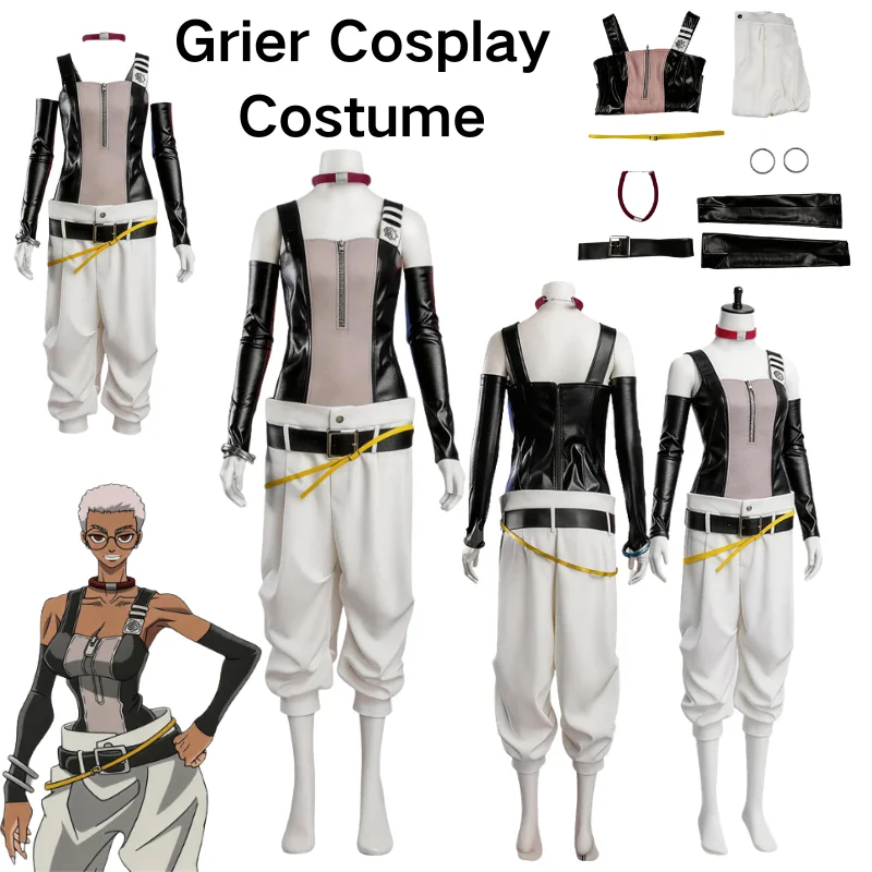 

Женский костюм для косплея Семиу Гриер, комплект из топа, брюк и пояса для Хэллоуина, карнавала, вечеринки