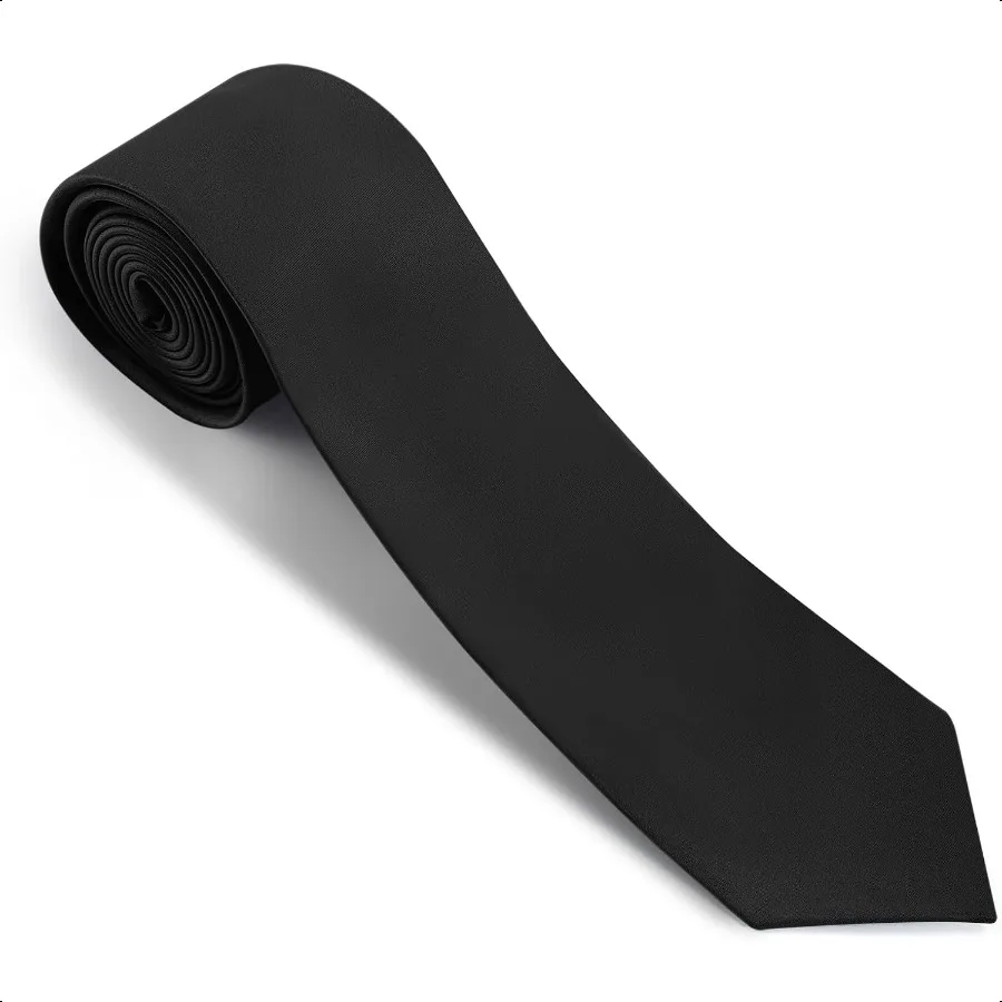 63'' XL Men's Ties Extra Long Solid Pure Color 3.35" 8.5CM Necktie Big and Tall Ties For Men + Gift Box