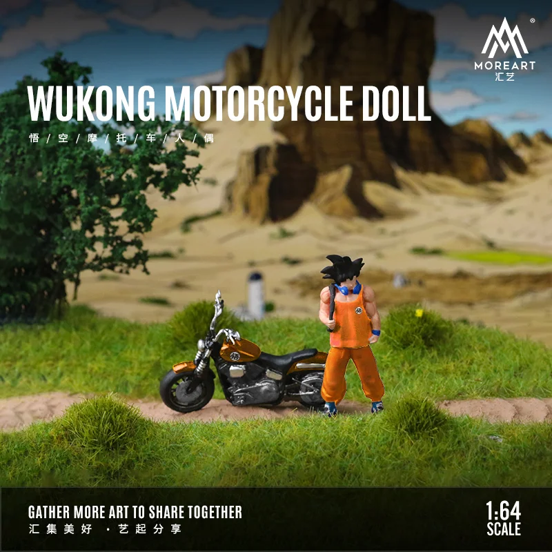 Więcej sztuki w skali 1:64 WUKONG MOTORCYCLE LOLL Wyświetlacz i kolekcja oraz prezent