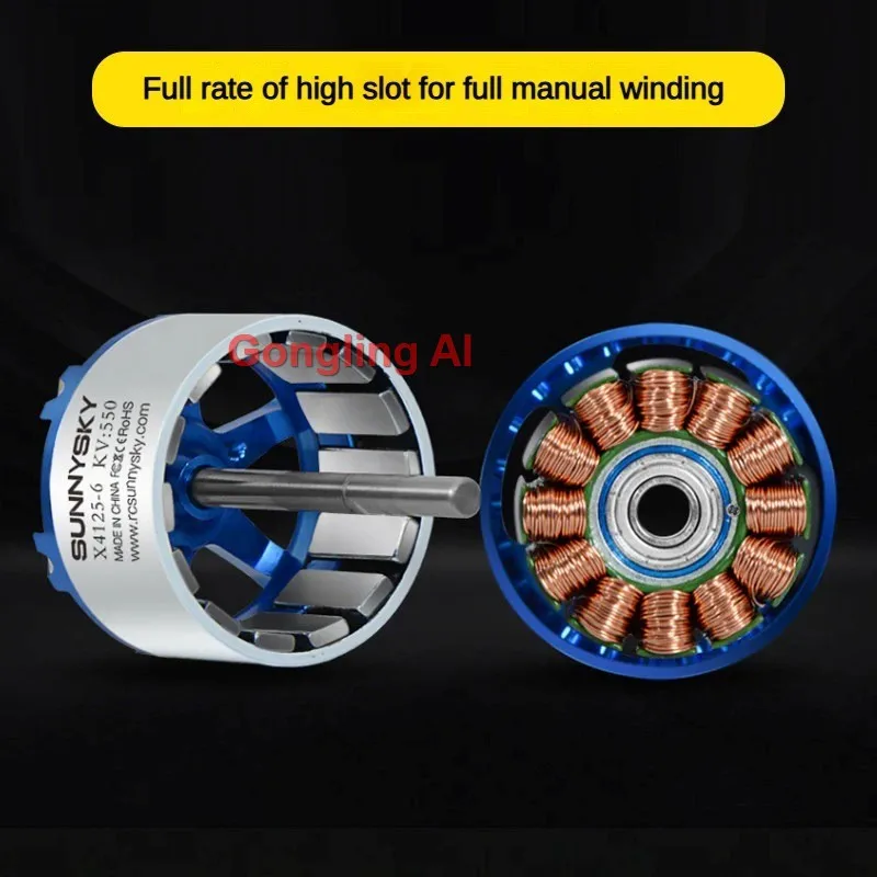 Sunnysky Borstelloze Motor X4120 X4125 X4130 KV210 KV420 KV440 KV480 KV515 KV550 Afstandsbediening Quadcopter Vliegtuigen Vaste Vleugel DIY
