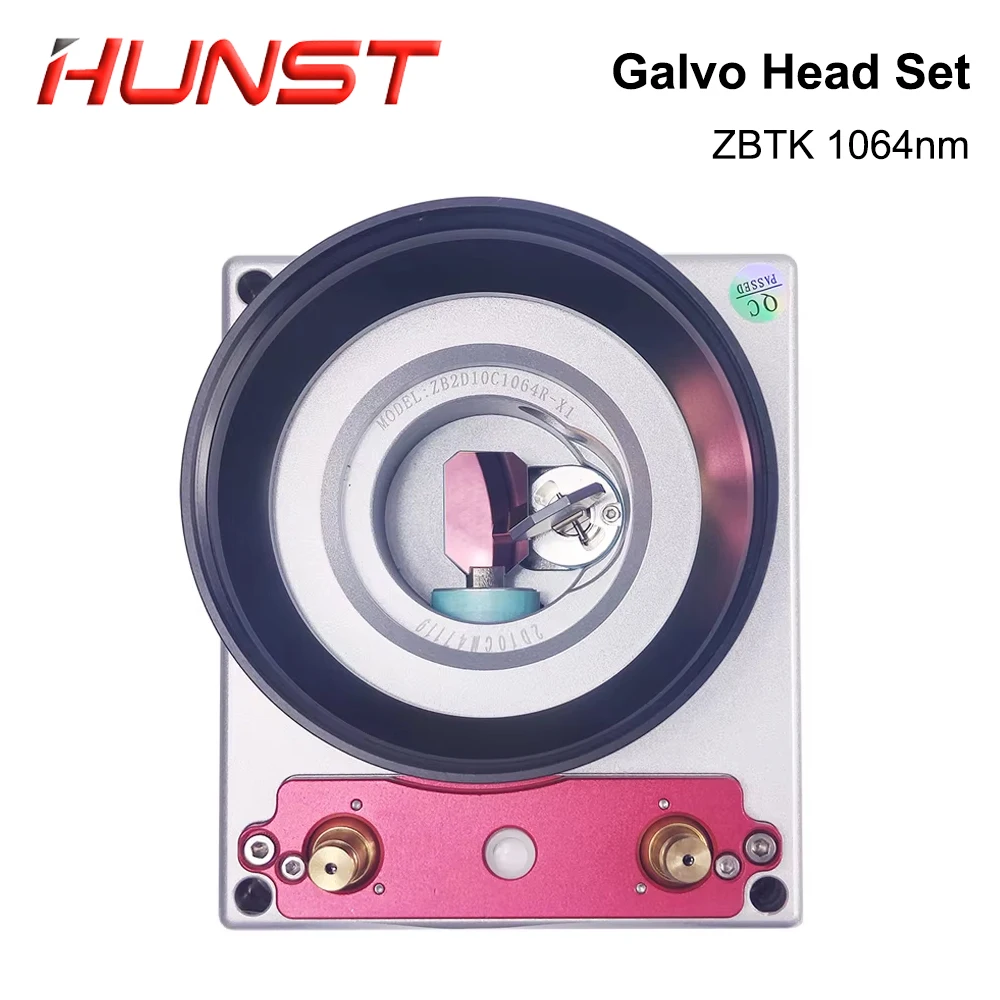 HUNST Fiber Laser Scan Galvo Head Set ZBTK 1064nm Apeature 10mm Galvanometer Scanner with Power Supply.