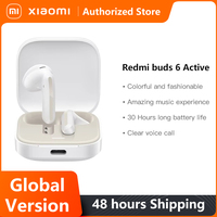 Global Version Xiaomi Redmi Buds 6 Active Earbuds TWS Earphone BT 5.4 30h Long Battery Life Noise Resist Wireless Headphone