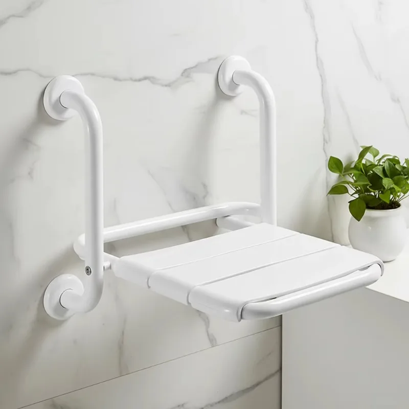 304 Stainless Steel Frame Folding Shower Seat ABS Chair Safety Bath Bench for Elderly Bathroom Accessibility Chair