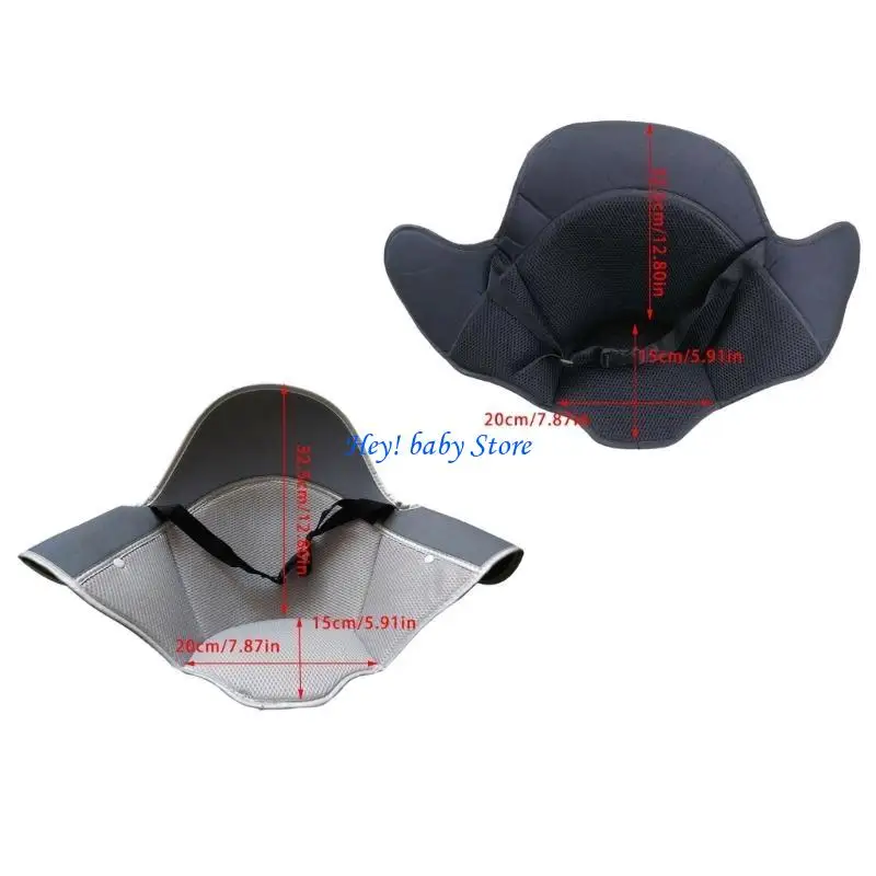 Q1FE Ergonomic Strollers Cushion Full Coverage Support System Breathable Polyester Fabric Machine Washable Lightweight Pad