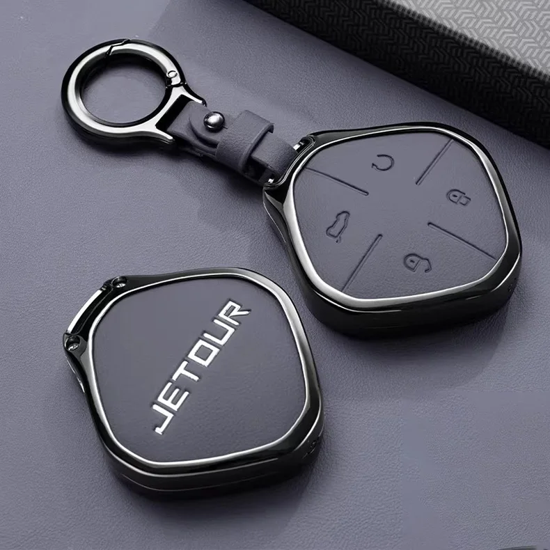 Zinklegierung Schlüsselhülle für Chery Jetour Dashing Zubehör X-1 Plus DTC IDM 2025 2026 Fernbedienungsabdeckung Schlüsselanhänger Halter – Detail 8